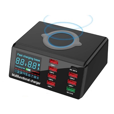 punjac x9de USB brzi punjac 110W sa WiFi punjenjem 5-15W - X9DE - Image 1